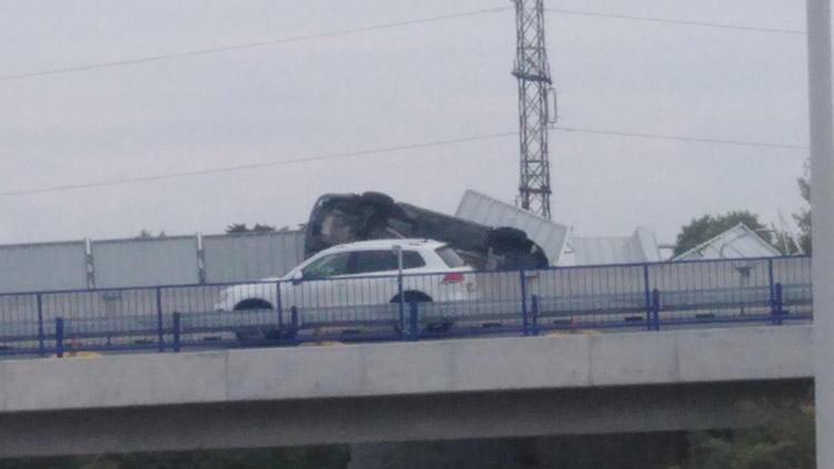 Sobotní nehoda zastavila  dálnici D46 u Prostějova
