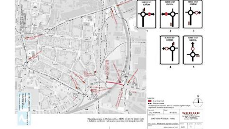 Pozor na úpravu provozu na komunikacích