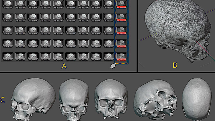 Digitální rekonstrukce lebky naznačila, jak vypadala žena z Mladečských jeskyní před 31 tisíci lety