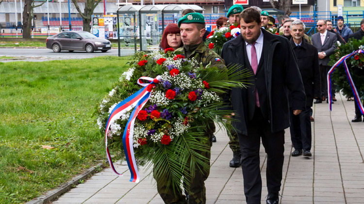 Kraj si připomněl boj za svobodu a demokracii