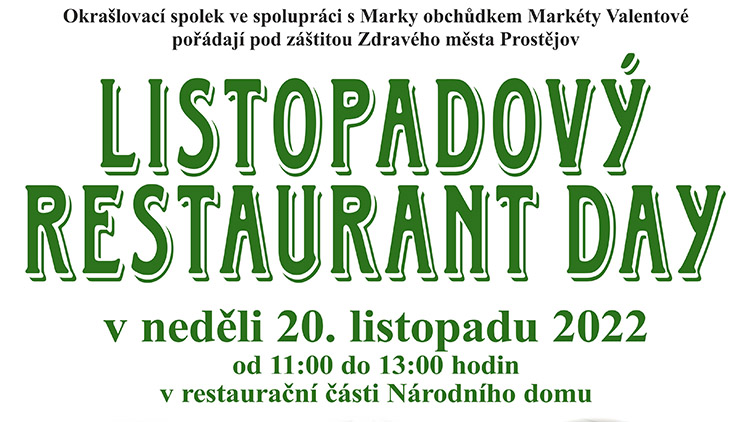 TIP VEČERNÍKU  RESTAURANT DAY