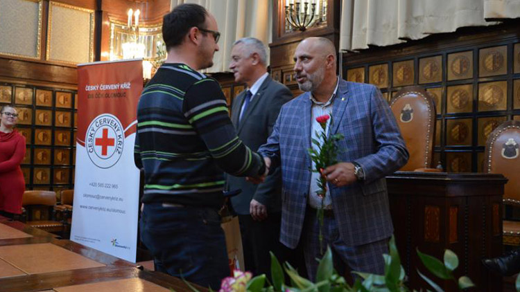 Ocenění dárců krve na radnici