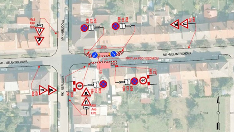 Pozor na částečnou uzavírku