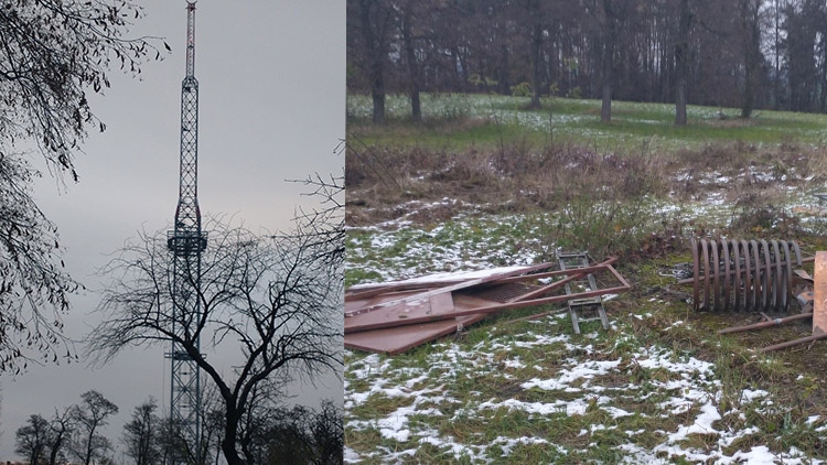 Z Přediny už demontovali starý vysílač