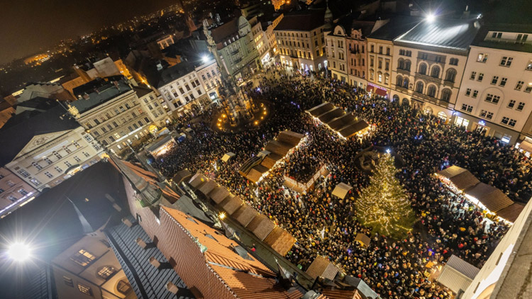 Udělejte si procházku adventní Olomoucí a podívejte se na město z výšky