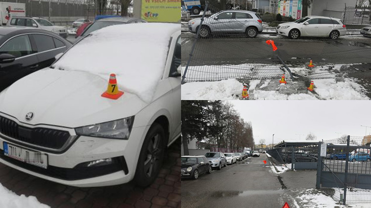 Nehoda v Lidické ulici: Toyotou narazil škodovku