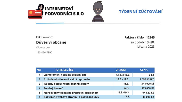 Internetové podvody v plném proudu