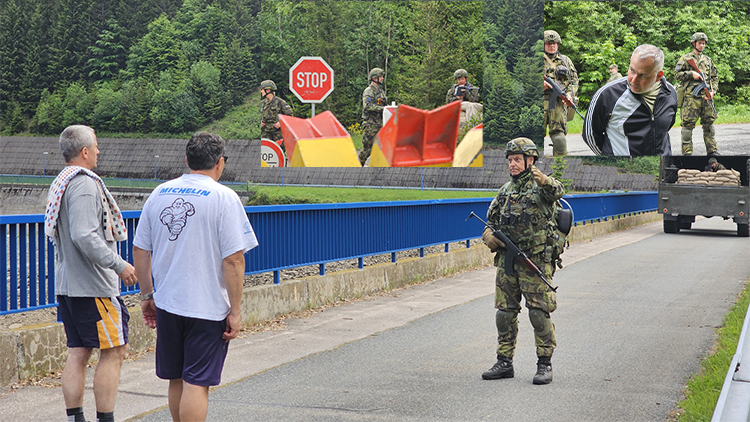 Dlouhé stráně: záložáci cvičili ochranu elektrárny