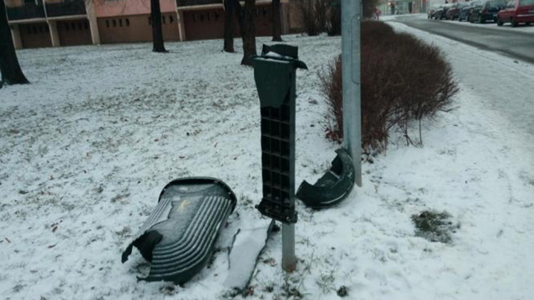 Vandalové ve městě zničili  kontejner  i 32 odpadkových košů