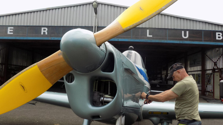 Aeroklub představil zrenovovaného „trenéra“