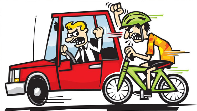 Předjíždění cyklisty skončilo vytlačováním a rvačkou