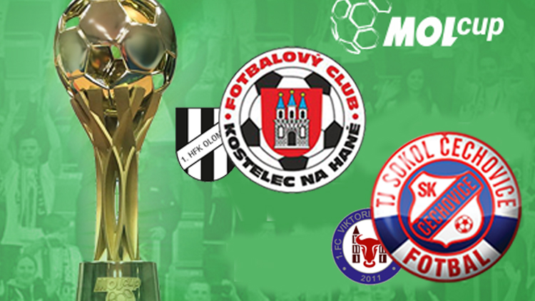 V úvodním předkole MOL Cupu  Kostelec doma vyzve 1.HFK Olomouc  a Čechovice přivítají Přerov