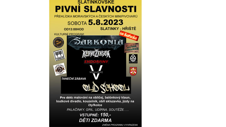 Pivní slavnosti ve Slatinkách