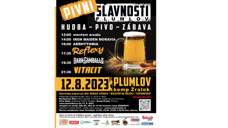 SOUTĚŽ O VSTUPENKY NA PIVNÍ SLAVNOSTI DO PLUMLOVA