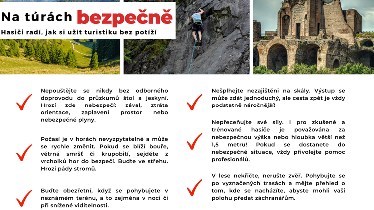 Nepřeceňujte své síly při turistice ani na kole aneb Hasiči radí