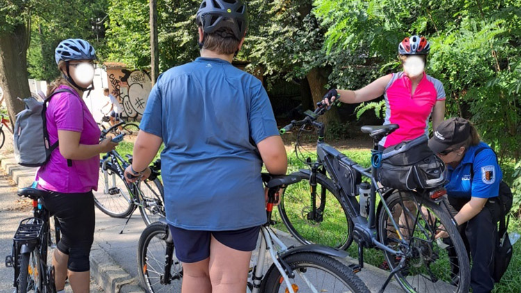 Strážníci kontrolovali  i nezletilé cyklisty