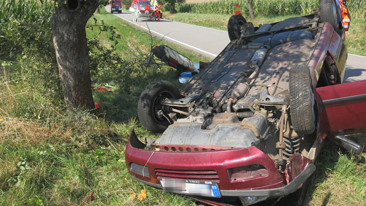 S autem skončila na střeše. Přežila!