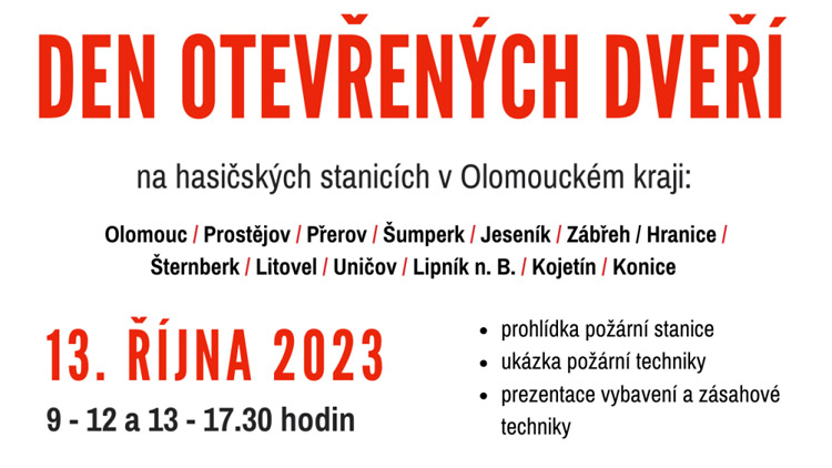 POZVÁNKA: Navštivte naše stanice v pátek 13.