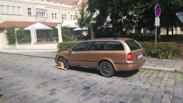 Octavie strašila před Národním domem