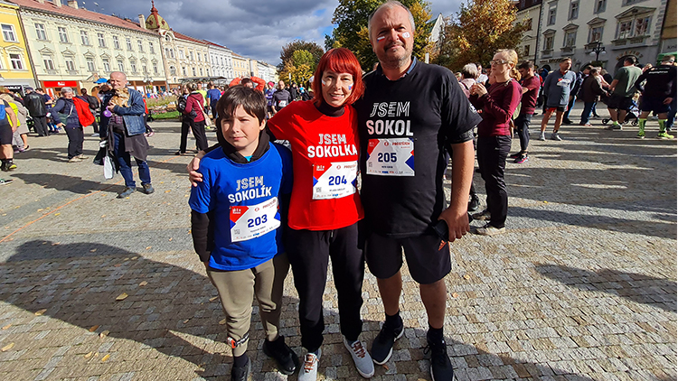 „Sokolka“ se Sokoly  na Sokolském běhu