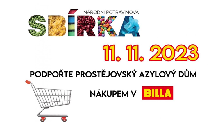 Národní potravinová sbírka podpoří Azylové centrum Prostějov