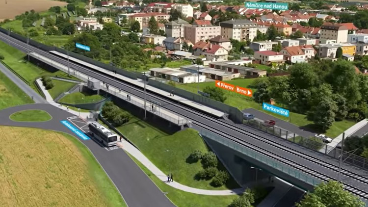 Železniční sci-fi projekt u Němčic získal „stavebko“