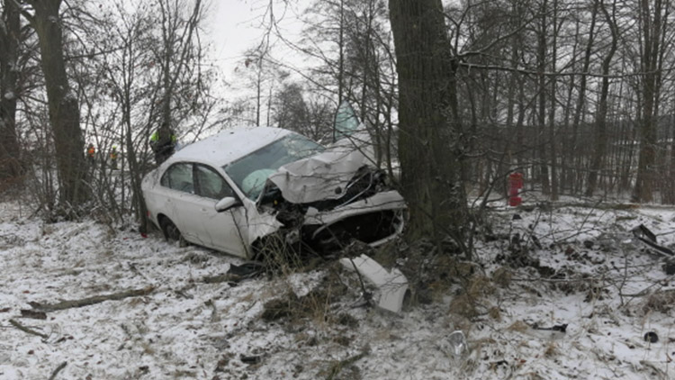 Mladík u Horního Štěpánova  NAPÁLIL DO STROMU!