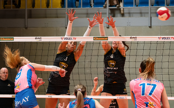 Volejbalistky heroicky uhájily extraligové vedení