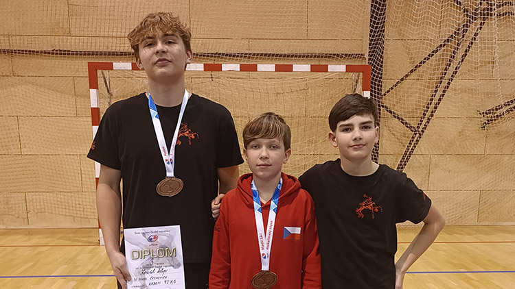 Dva bronzy Čechovických zápasníků z MČR v Ostravě