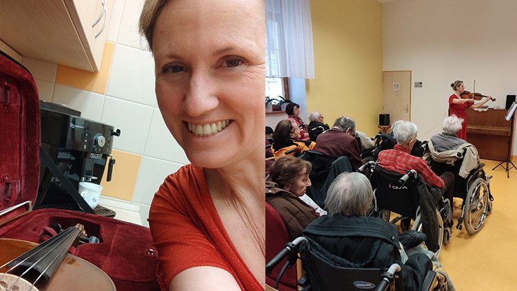 Centrem sociálních služeb  zněly filmové melodie