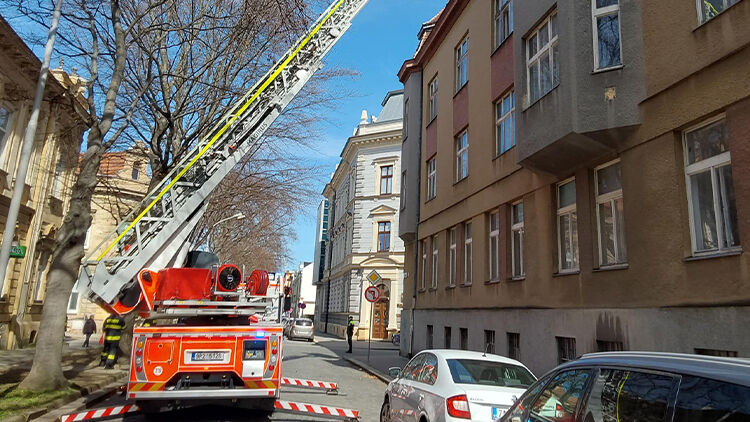 Silný vítr škodil i v Prostějově