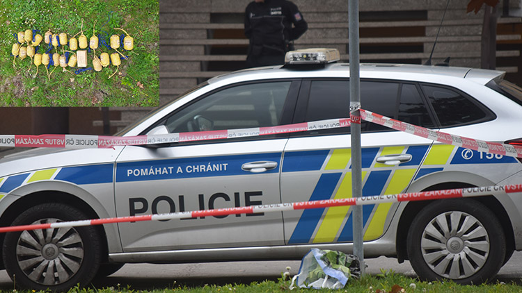 AKTUALIZOVÁNO: Stařík přivezl policistům tašku s granáty
