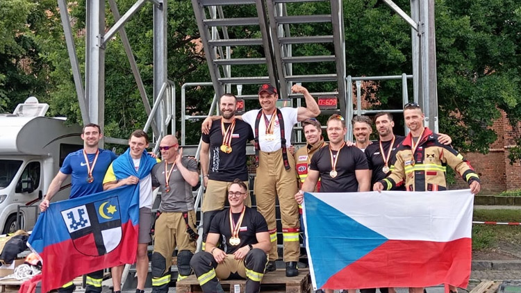 Olomoucký hasič Lukáš Navrátil zabodoval na soutěži v Německu