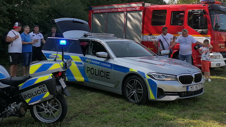 Dobrovolní hasiči si na oslavu výročí pozvali i bavoráka