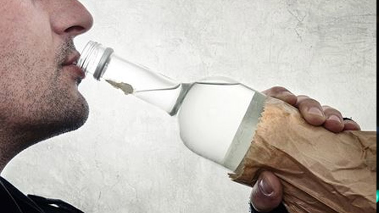 Honička s opilým raubířem