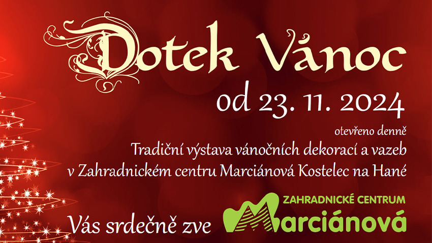 Dotek Vánoc v zahradnictví