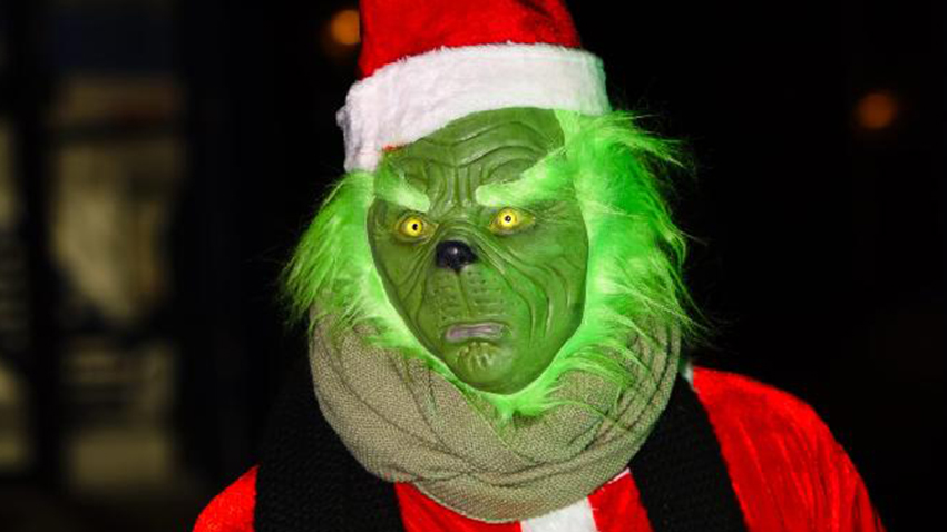Zelený Grinch zavítal na sídliště