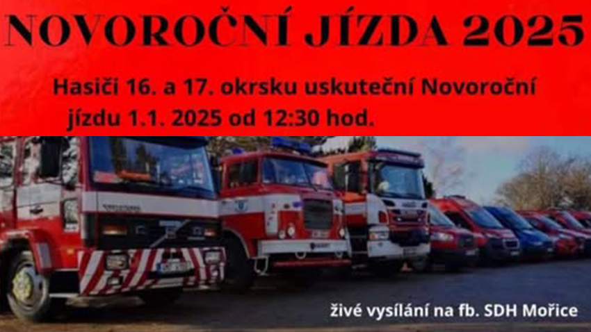 Hasiči zvou na Novoroční jízdu