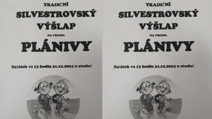 Tipem  na silvestrovský výstup je Plániva