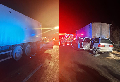 Na dálnici D46 před Brodkem u Prostějova zemřeli dva lidé