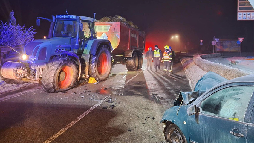 Fábii trefil traktor!