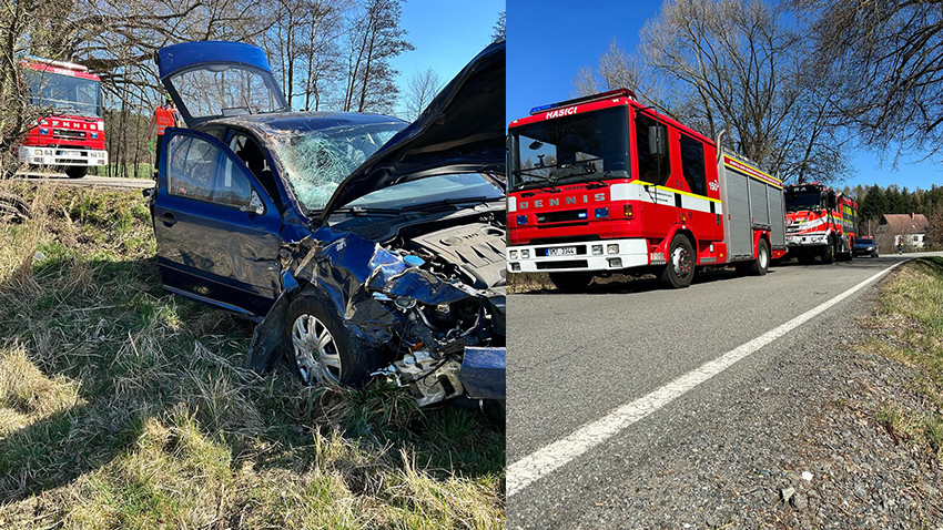 Nezvládl řízení a skončil v příkopě. Kde?