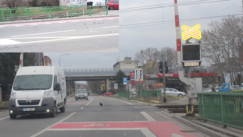 Kamení před přejezdem ve Vrahovické? KDE SE TAM VZALO?