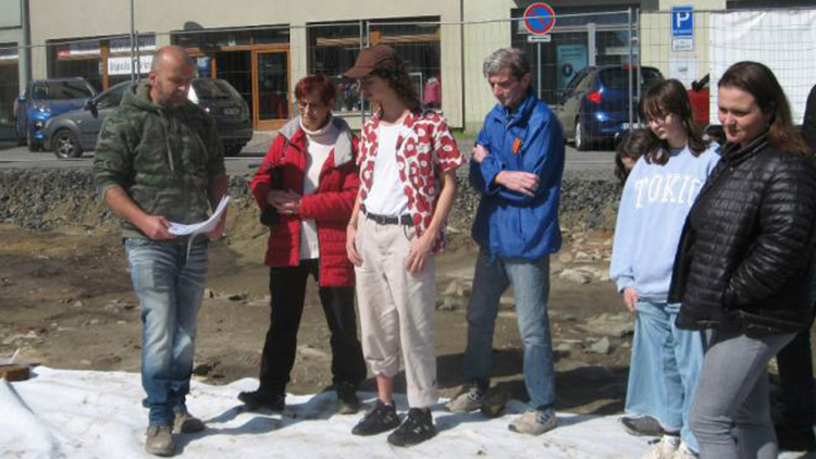 Foto Krystýna Bohatová O komentované prohlídky archeologického naleziště byl velký zájem