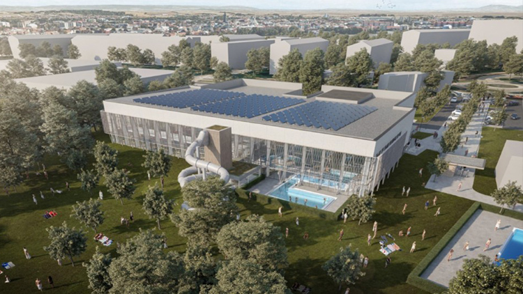 AKTUALIZOVÁNO: Nový bazén v Prostějově bude mít 10 drah
