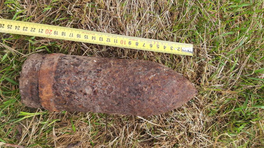 Granát našel ve šrotu!