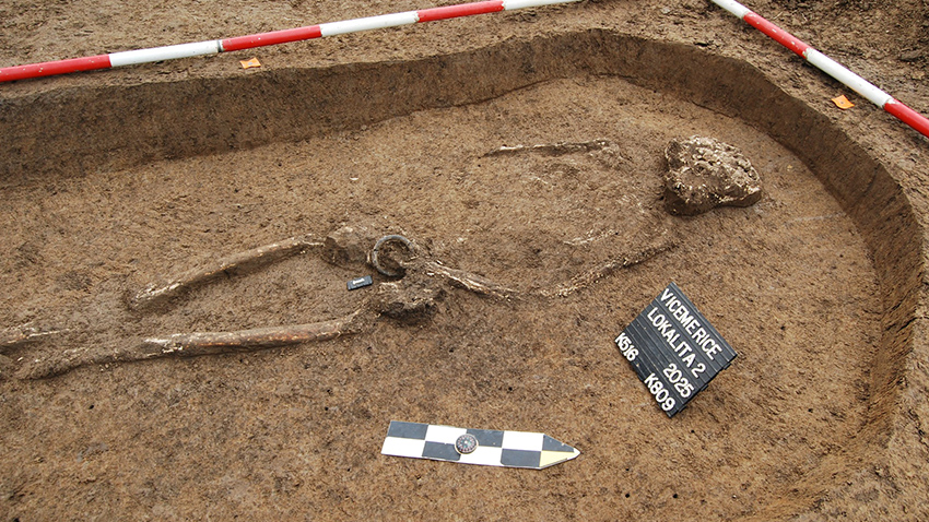 U Víceměřic má hrob i bojovník s mečem