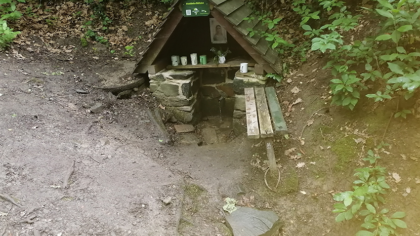 Studánku Bělinku najdete nad Běleckým Mlýnem