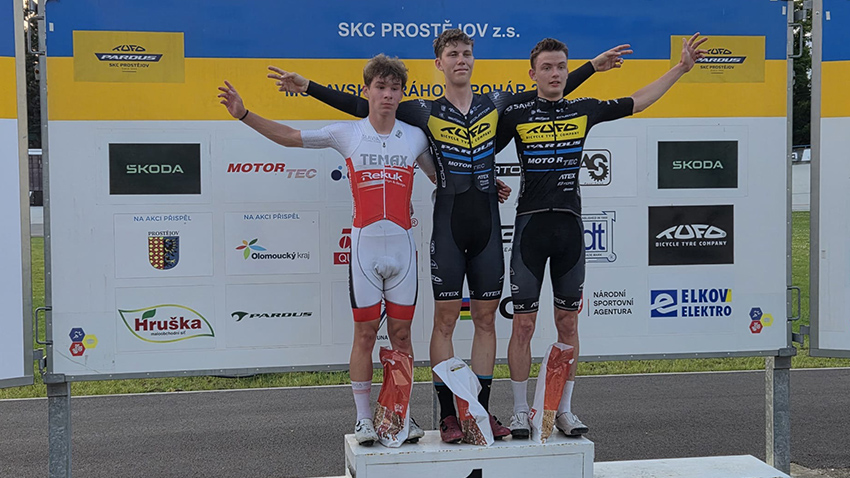 Foto: archiv Michala Mráčka Prostějovští cyklisté závodili na silnicích v Rakousku i na domácím velodromu