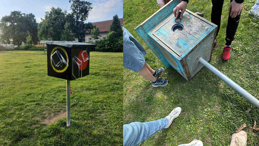 Knihobudka na Husově náměstí dostala nový kabát